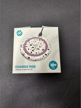 IFrogz Charge Pad Wireless Charger 10W Terrazzo Pink NIB